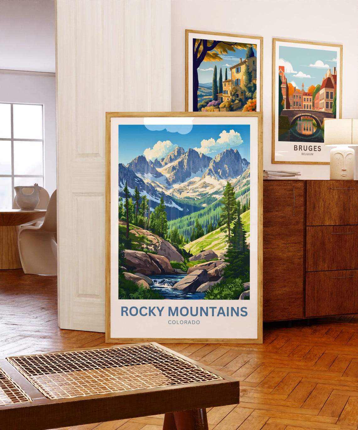Rocky Mountains Colorado Snowcapped Peaks Mountain View Poster - Image 5