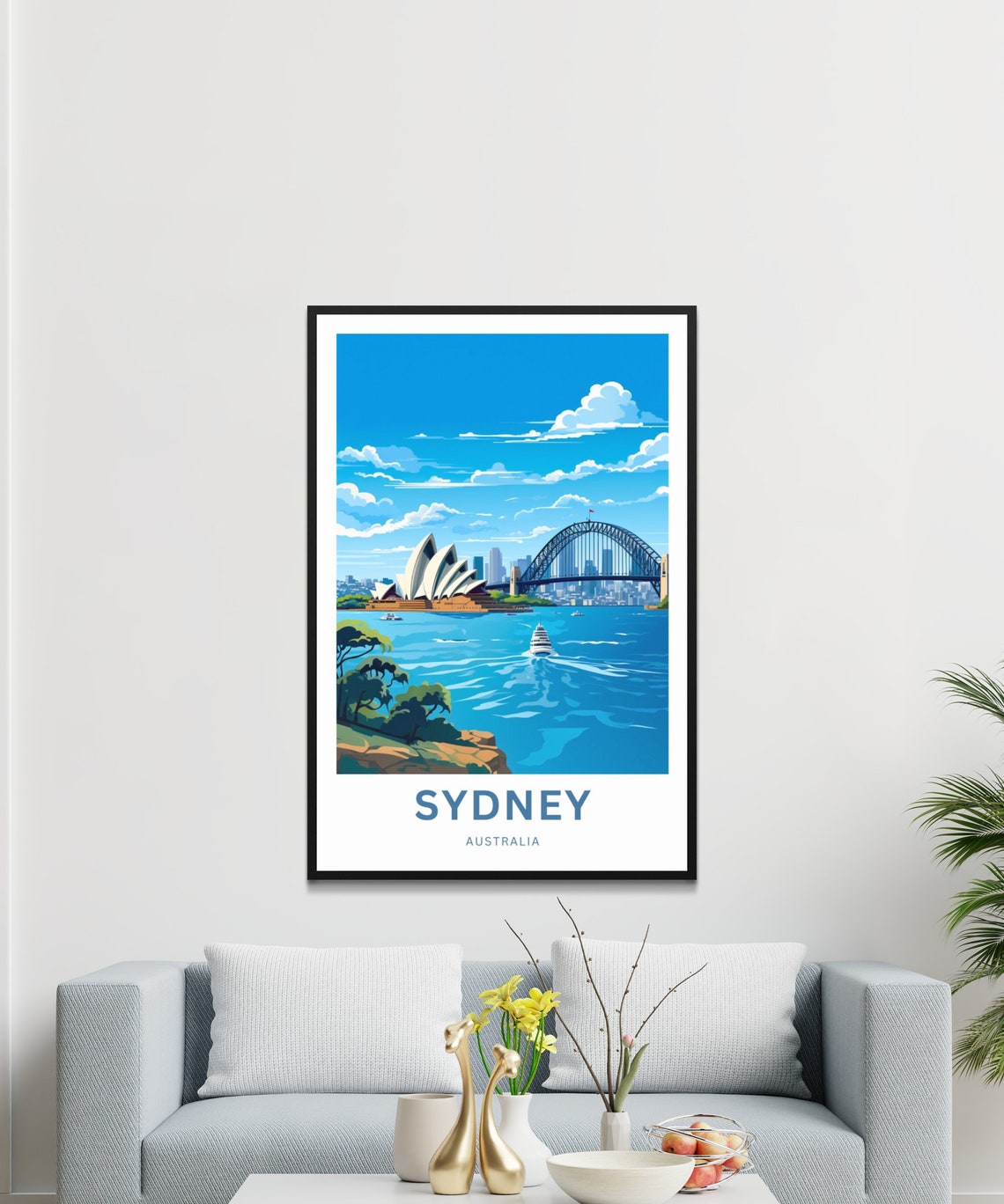 Sydney Australia Opera House Harbour Bridge Ferry Travel Poster - Image 3