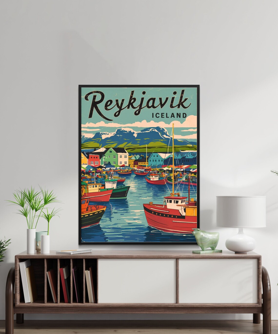 Reykjavik Vintage Travel Poster, Iceland Wall Art - Image 4