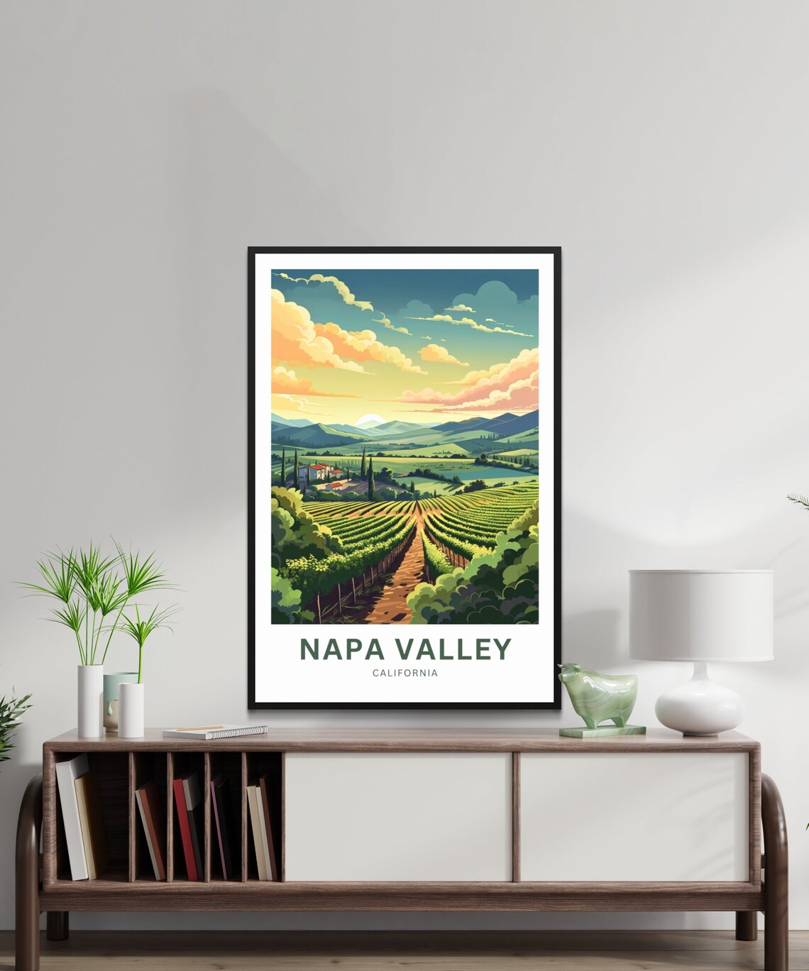 Napa Valley Travel Poster, California Wall Art - Image 3