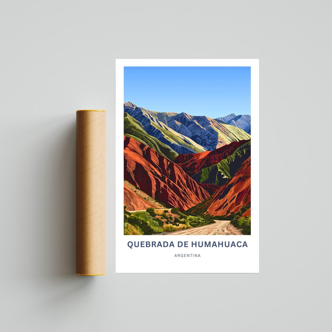 Personalized Quebrada De Humahuaca Travel Print Quebrada De Humahuaca Poster Argentina Wall Art Framed Present Gift Argentina Present - Image 4