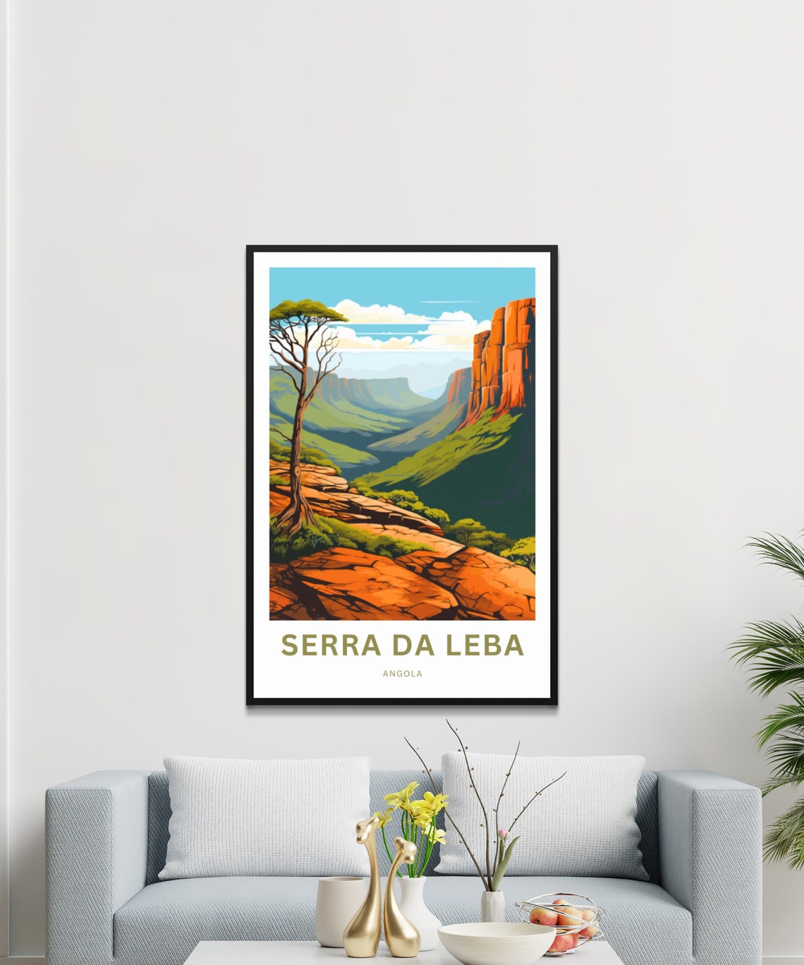 Personalized Serra Da Leba Print Serra Da Leba Poster Angola Wall Art Framed Present Gift Africa Present - Image 3