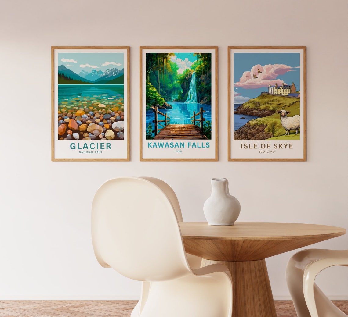 Kawasan Falls Cebu Wooden Dock Waterfall Personalized Gift Poster - Image 3