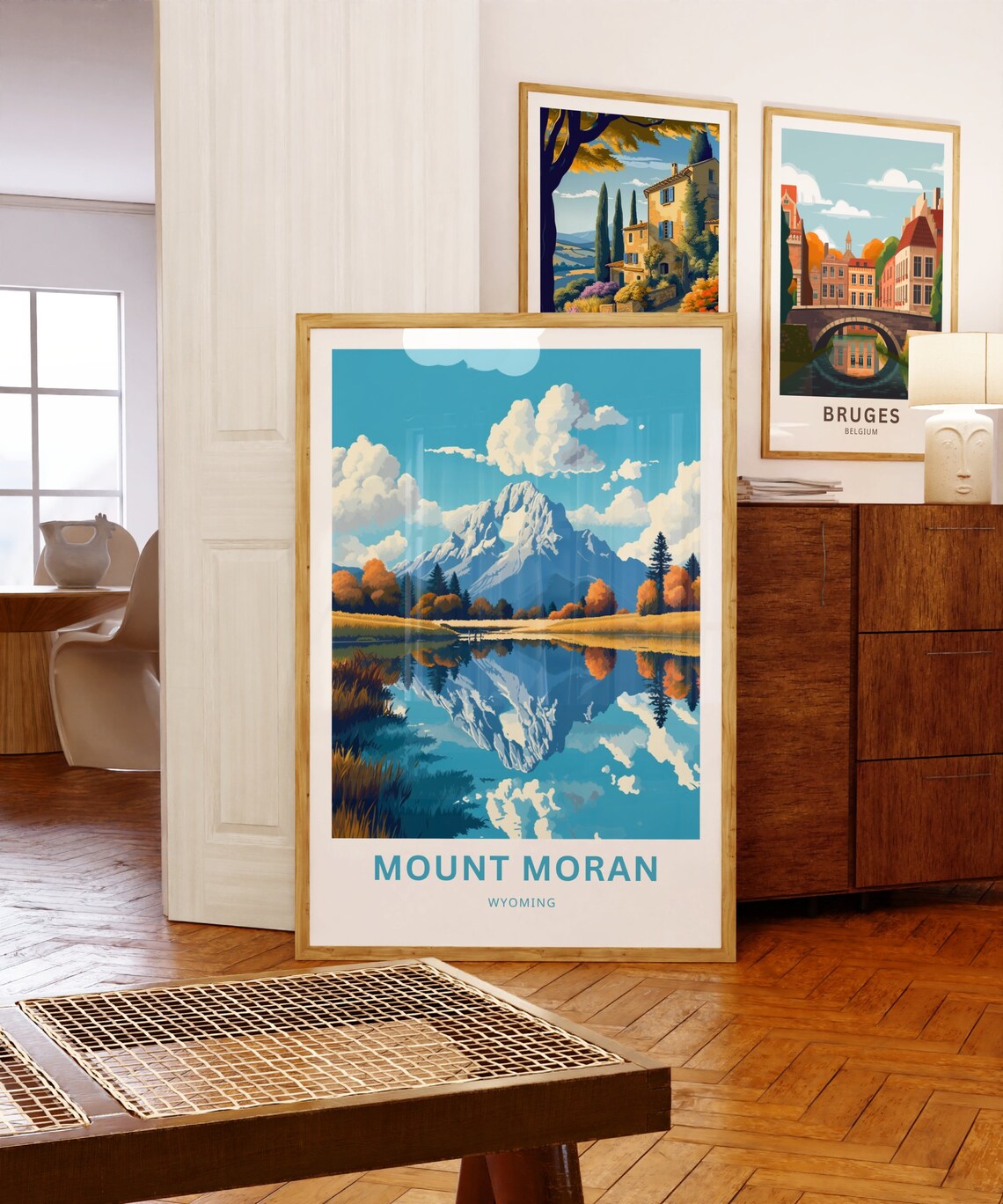 Dientes Circuit Chile Wildflower Meadow Lake Alpine Peaks Art Poster - Image 5