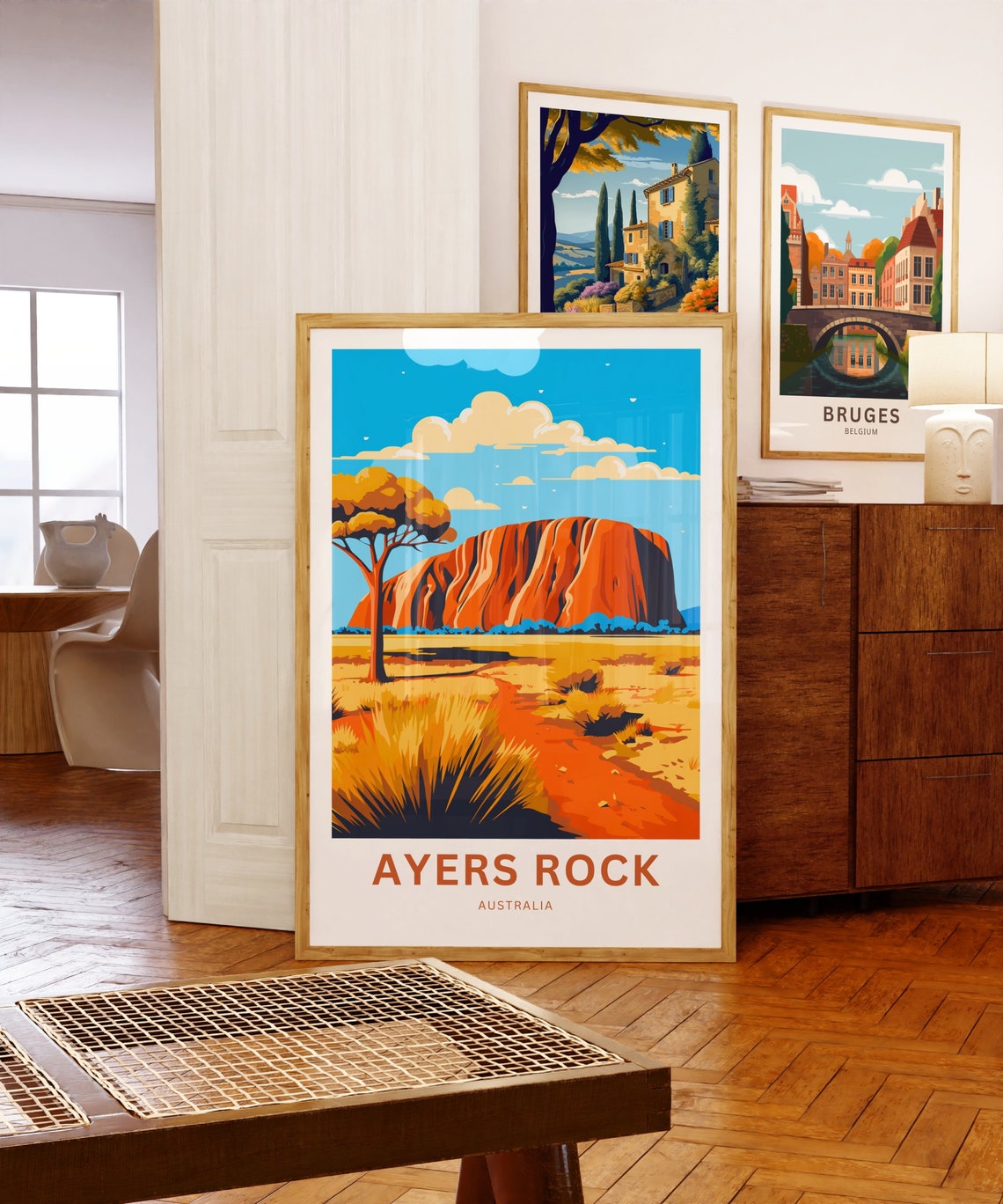 Ayers Rock Uluru Australia Outback Sunset Desert Travel Poster - Image 5