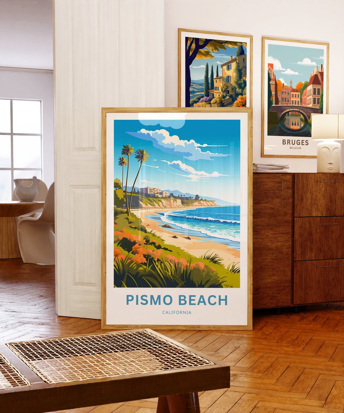 Personalized Pismo Beach California Palm Coast Custom Travel Poster - Image 3