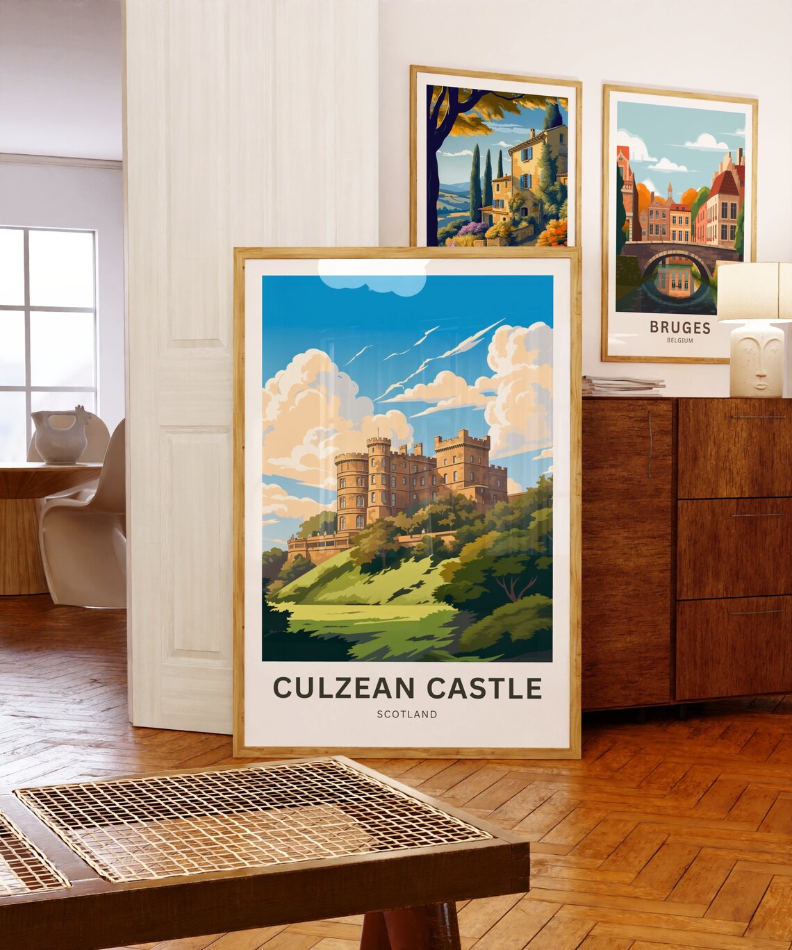 Culzean Castle Scotland Autumn Light Stone Towers View Poster - Image 5
