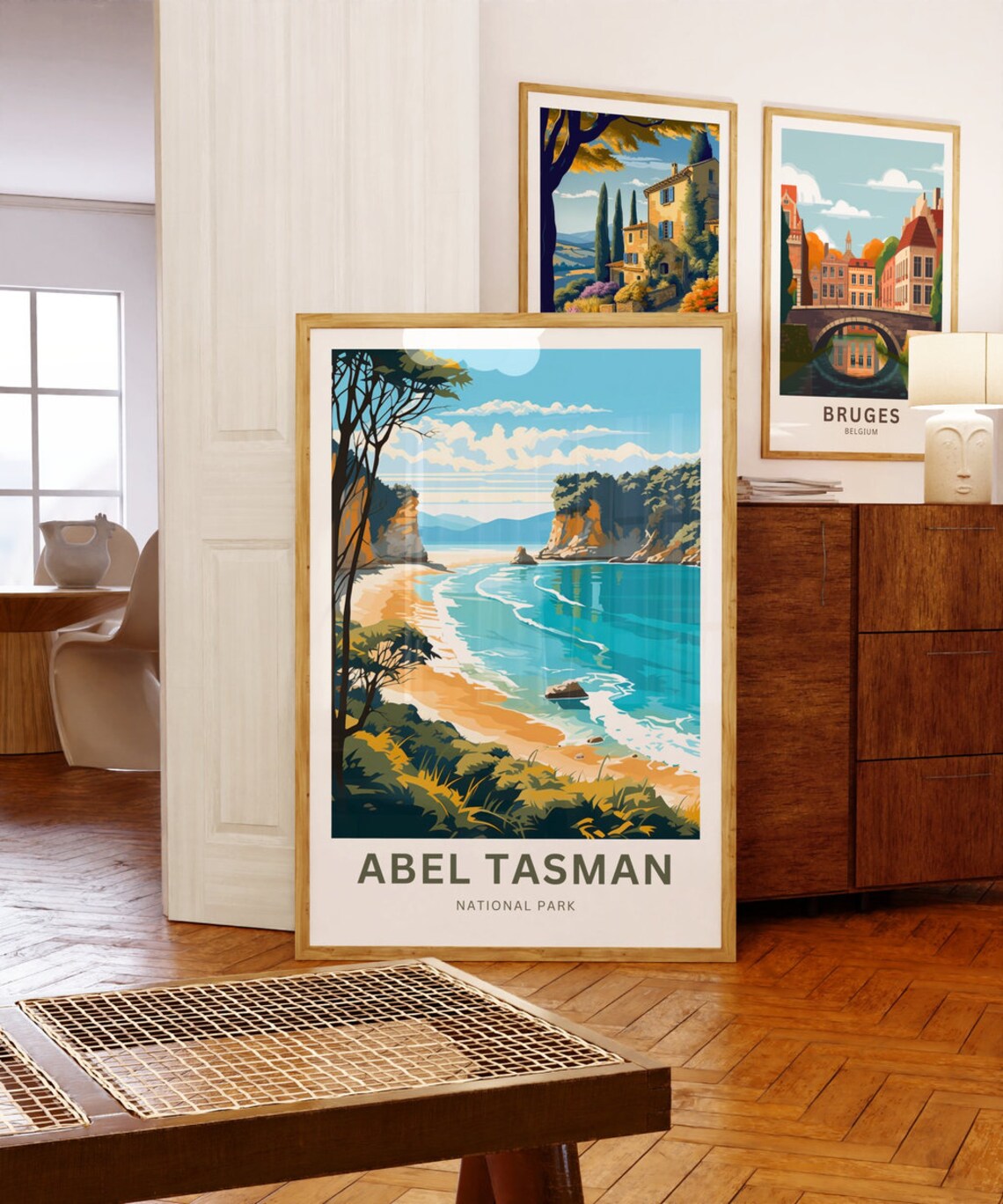 Abel Tasman National Park Golden Beach Cliffs Scenic Travel Poster - Image 5