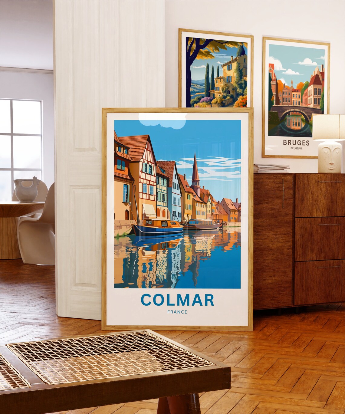 Colmar France Little Venice Canal Half Timbered Houses Poster - Image 5