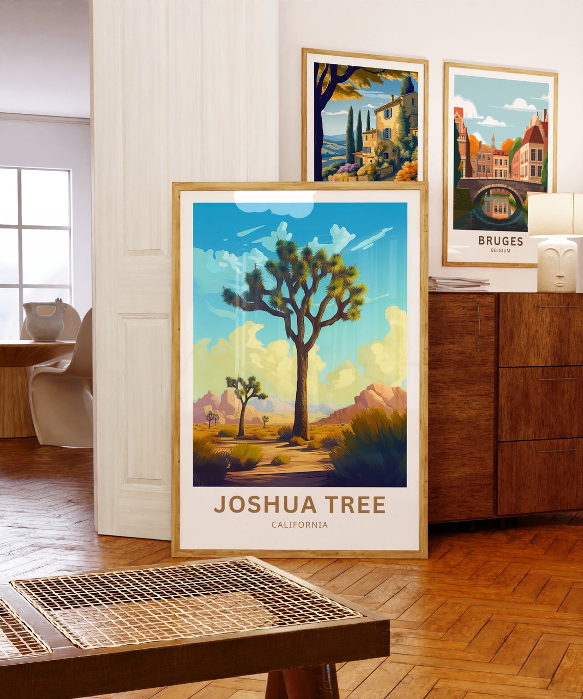 Personalized Joshua Tree California Desert Sunset Travel Poster - Image 5