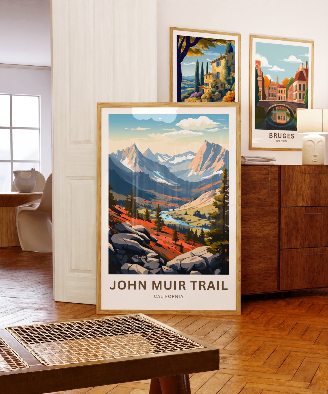 John Muir Trail Travel Print John Muir Trail Poster California Wall Art Framed Present Gift California Present - Image 5