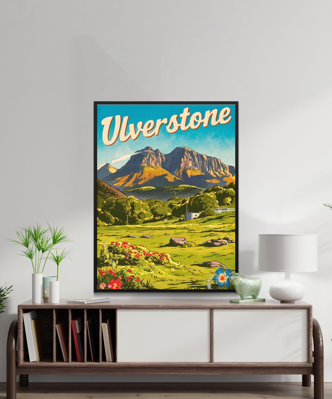 Ulverstone Tasmania Vintage Mountain Valley Retro Travel Poster - Image 3