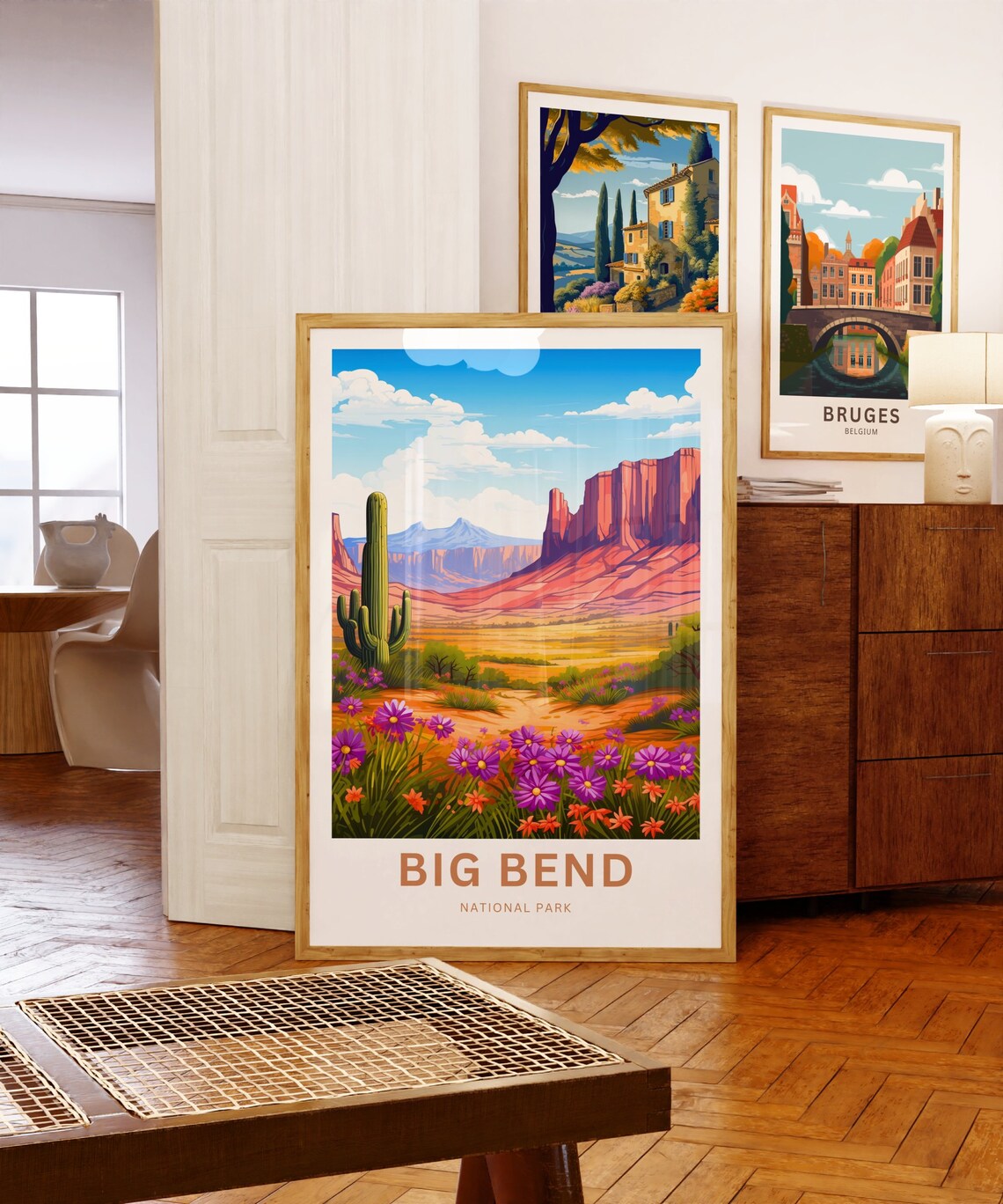 Big Bend National Park Desert Cliffs Wildflowers Travel Poster - Image 5