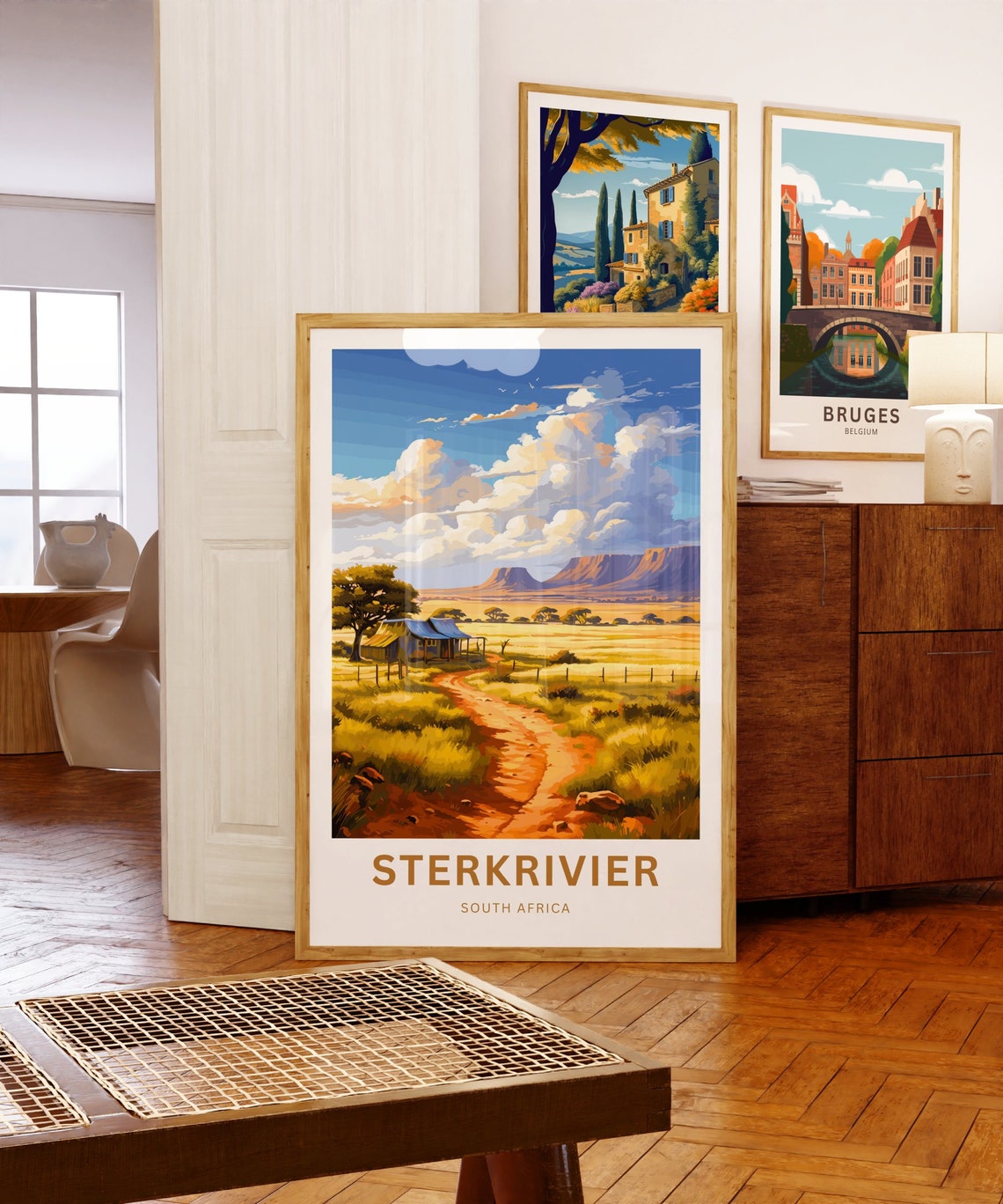 Sterkrivier South Africa Farm Road Personalized Travel Poster - Image 5