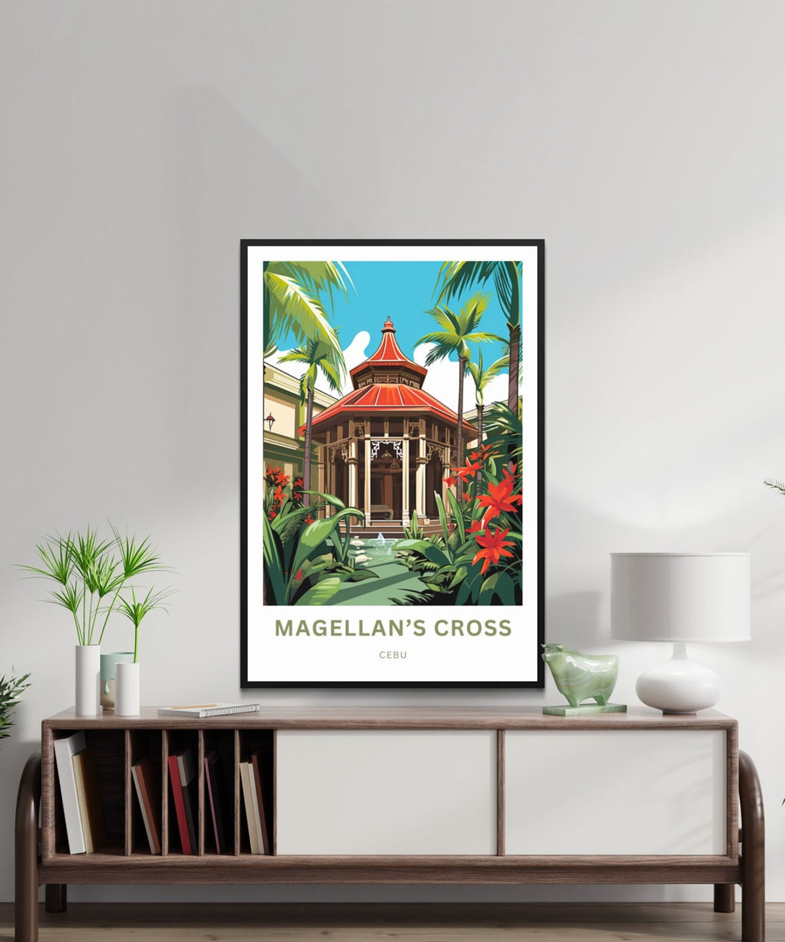 Magellan's Cross Cebu Philippines Pavilion Illustration Poster - Image 2