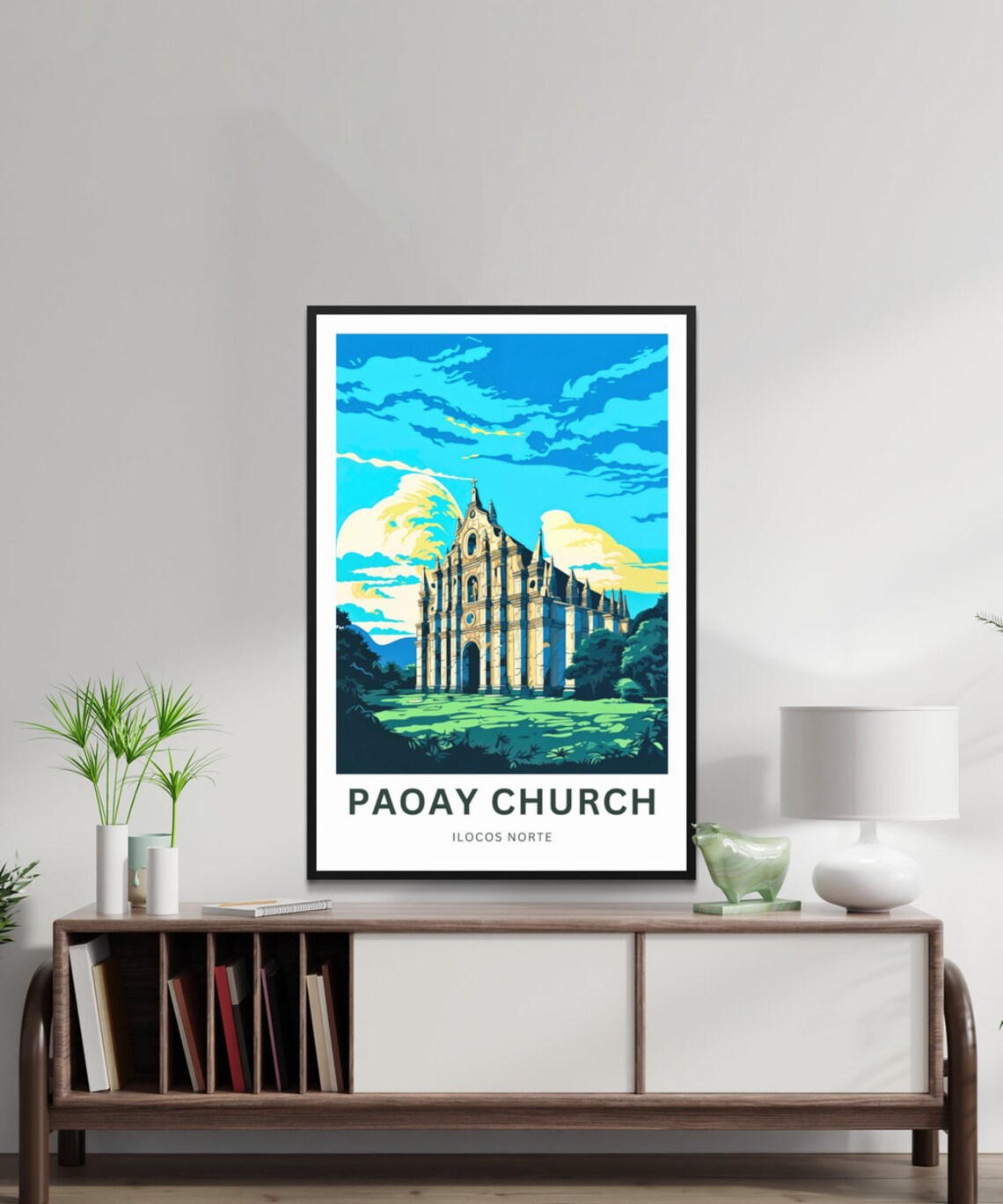 Paoay Church Ilocos Norte Personalized Heritage Travel Poster - Image 2