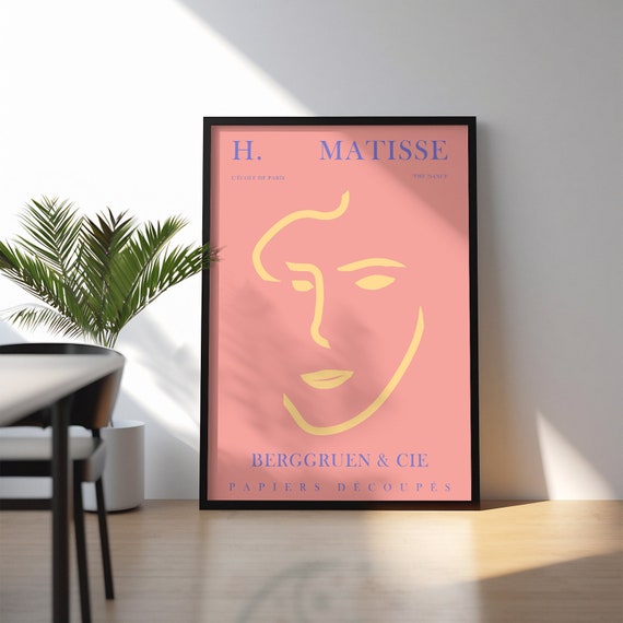 Pink Matisse Exhibition Print Danish Pastel Room Decor