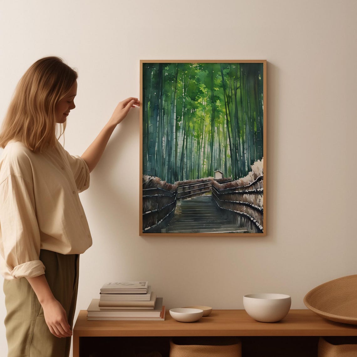Kyoto Watercolor Art Kyoto Wall Art Kyoto Painting Kyoto Artwork Travel Poster Print Kyoto Art Print Home Decor - Image 3