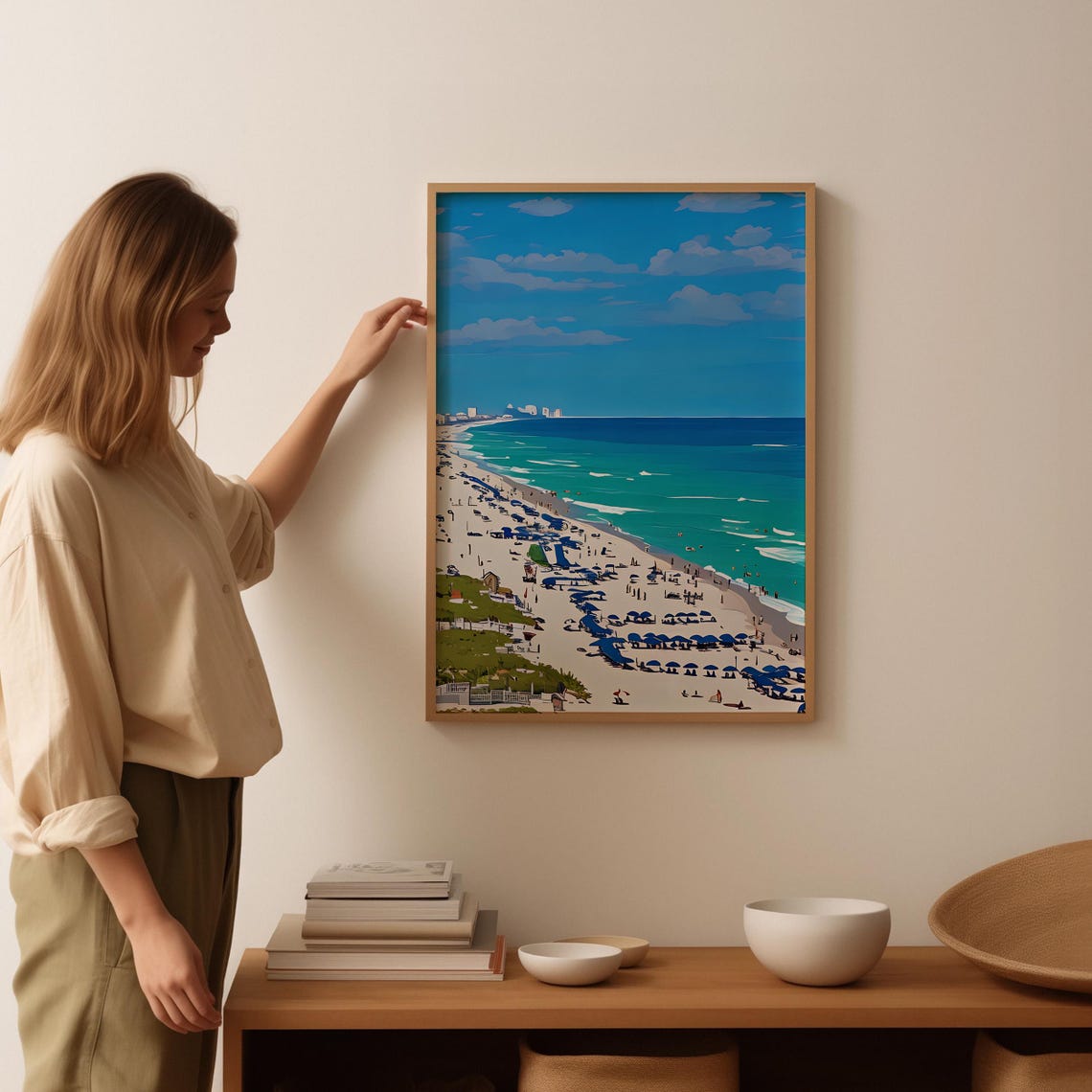 Destin Watercolor Painting Destin Art Print Destin Wall Art Travel Poster Travel Gift Art Print Unique Home Decor - Image 3