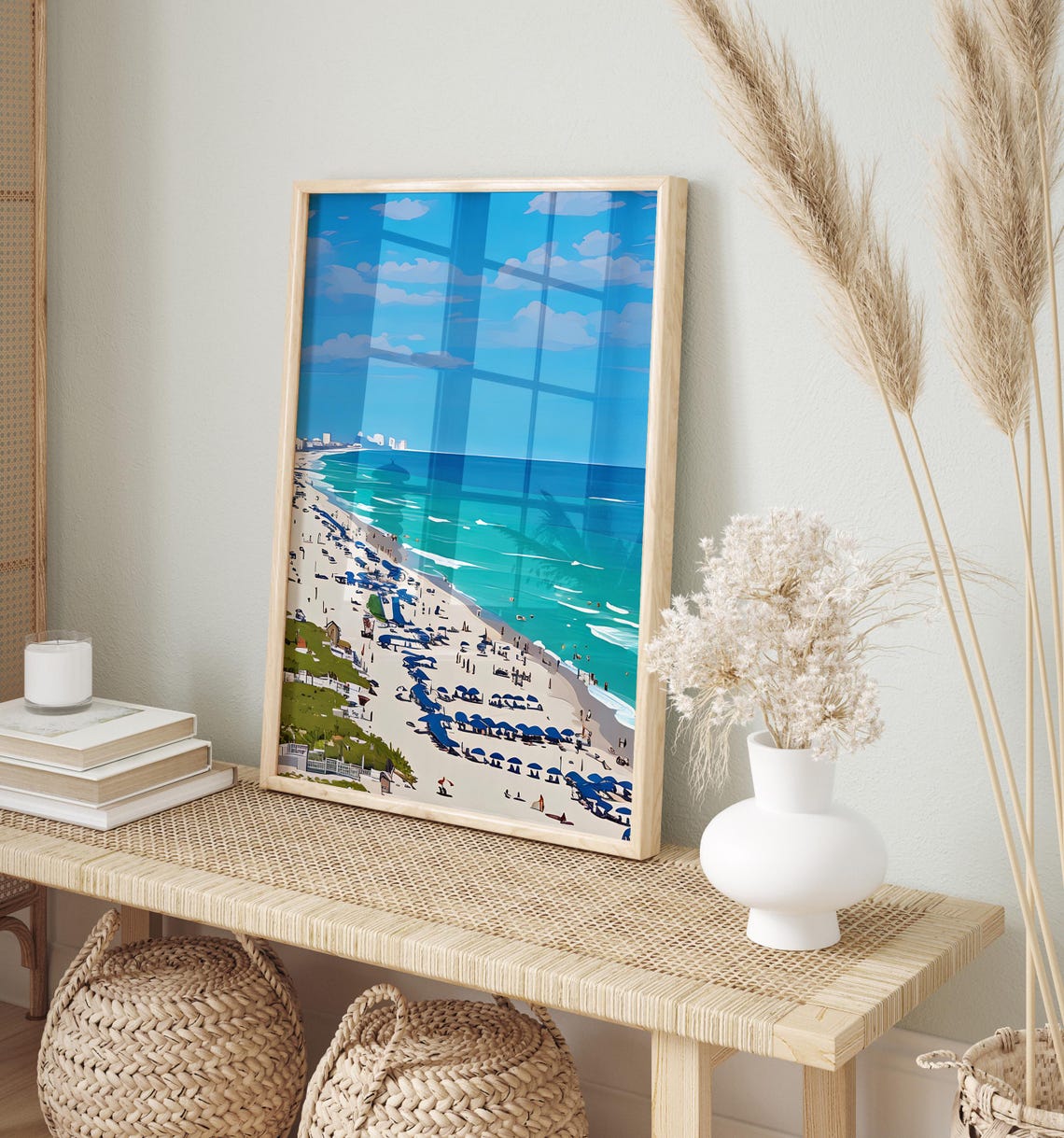 Destin Watercolor Painting Destin Art Print Destin Wall Art Travel Poster Travel Gift Art Print Unique Home Decor - Image 2