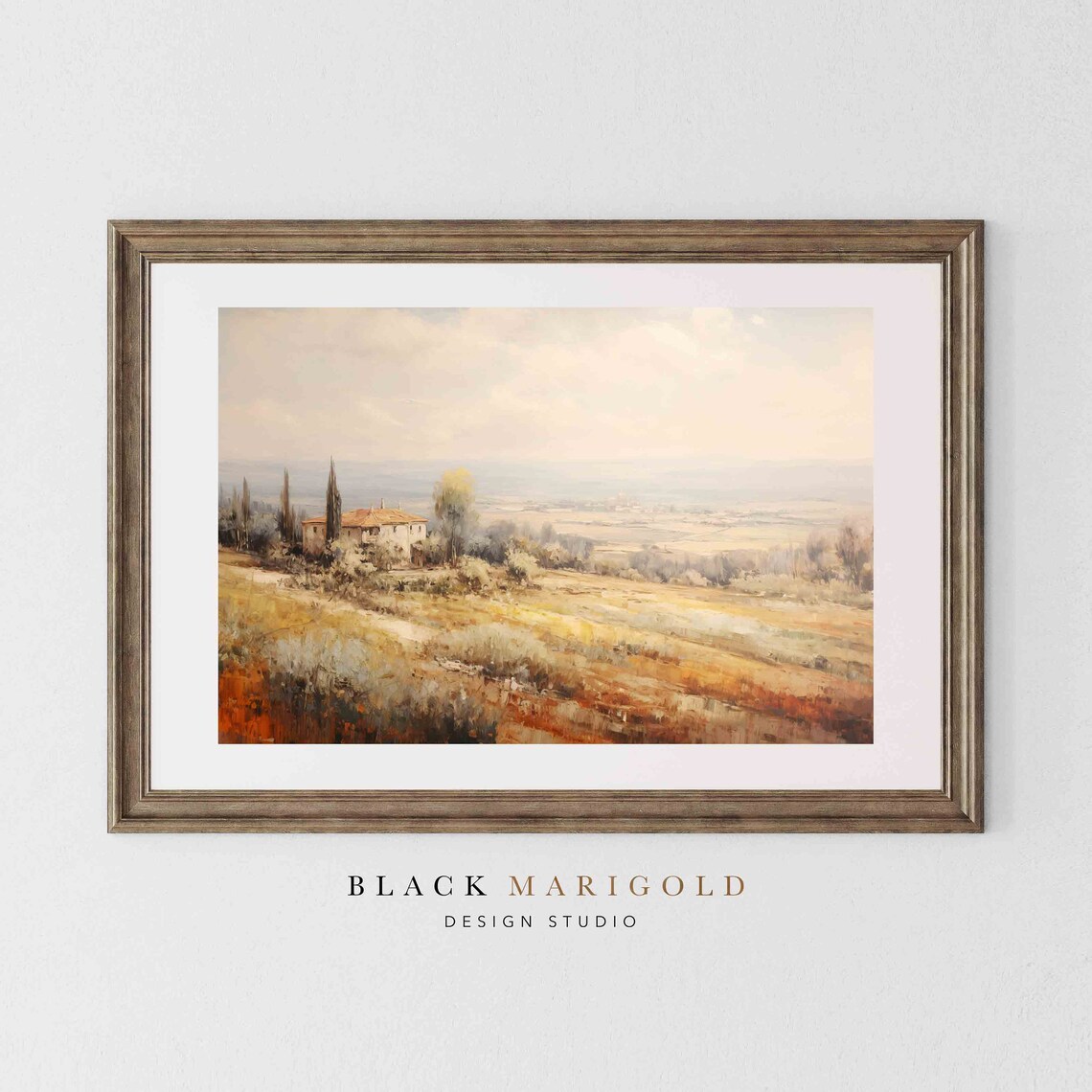 Hazy Morning Light Vintage Oil Painting Art - Image 2