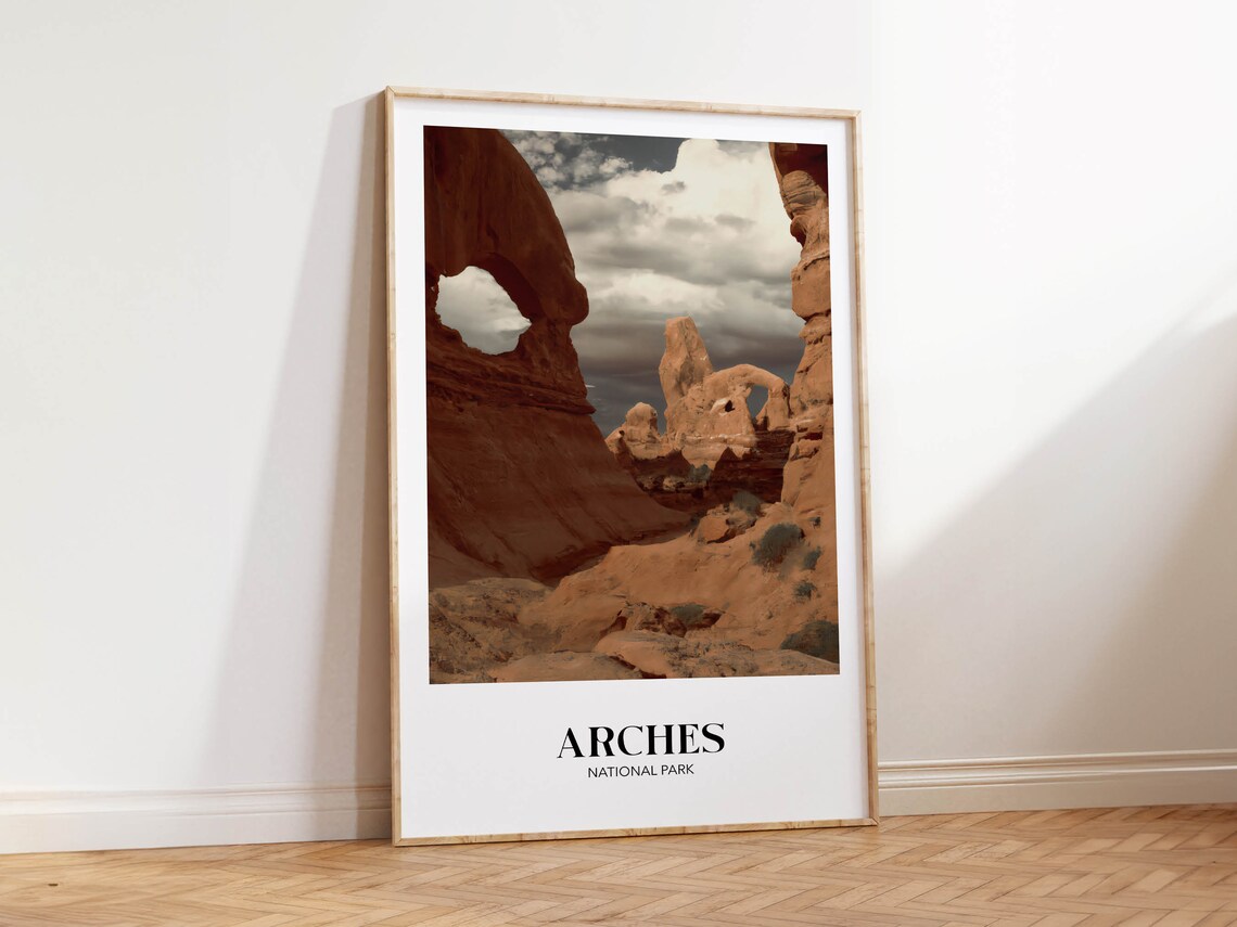 Arches National Park Red Rock Desert Sandstone Arch Photo Poster - Image 2