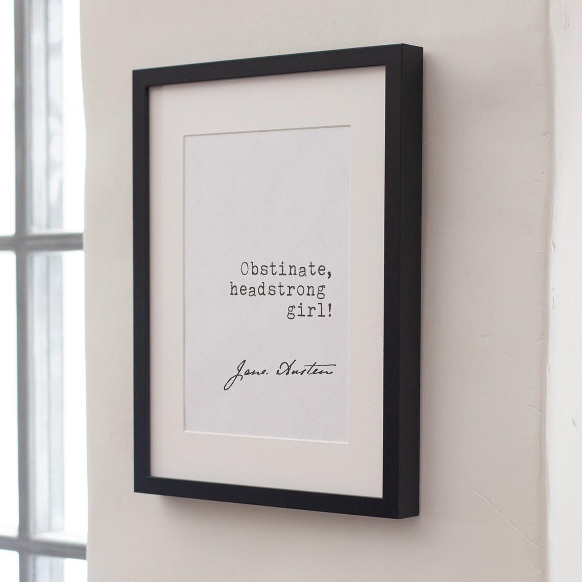 Jane Austen Obstinate Headstrong Girl Poster - Image 4