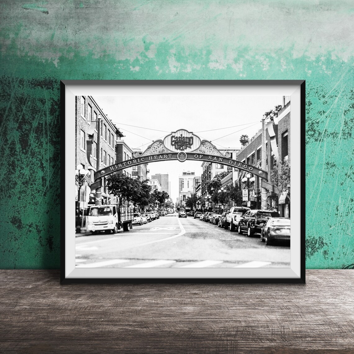 Gaslamp Quarter Arch Historic Heart of San Diego Street Poster - Image 2
