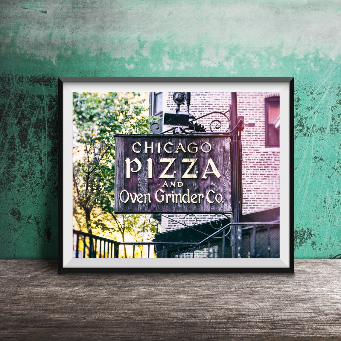 Chicago Pizza And Oven Grinder Co, Chicago Travel Poster