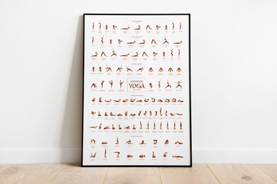 Ashtanga Second Series Yoga Poses Art Print