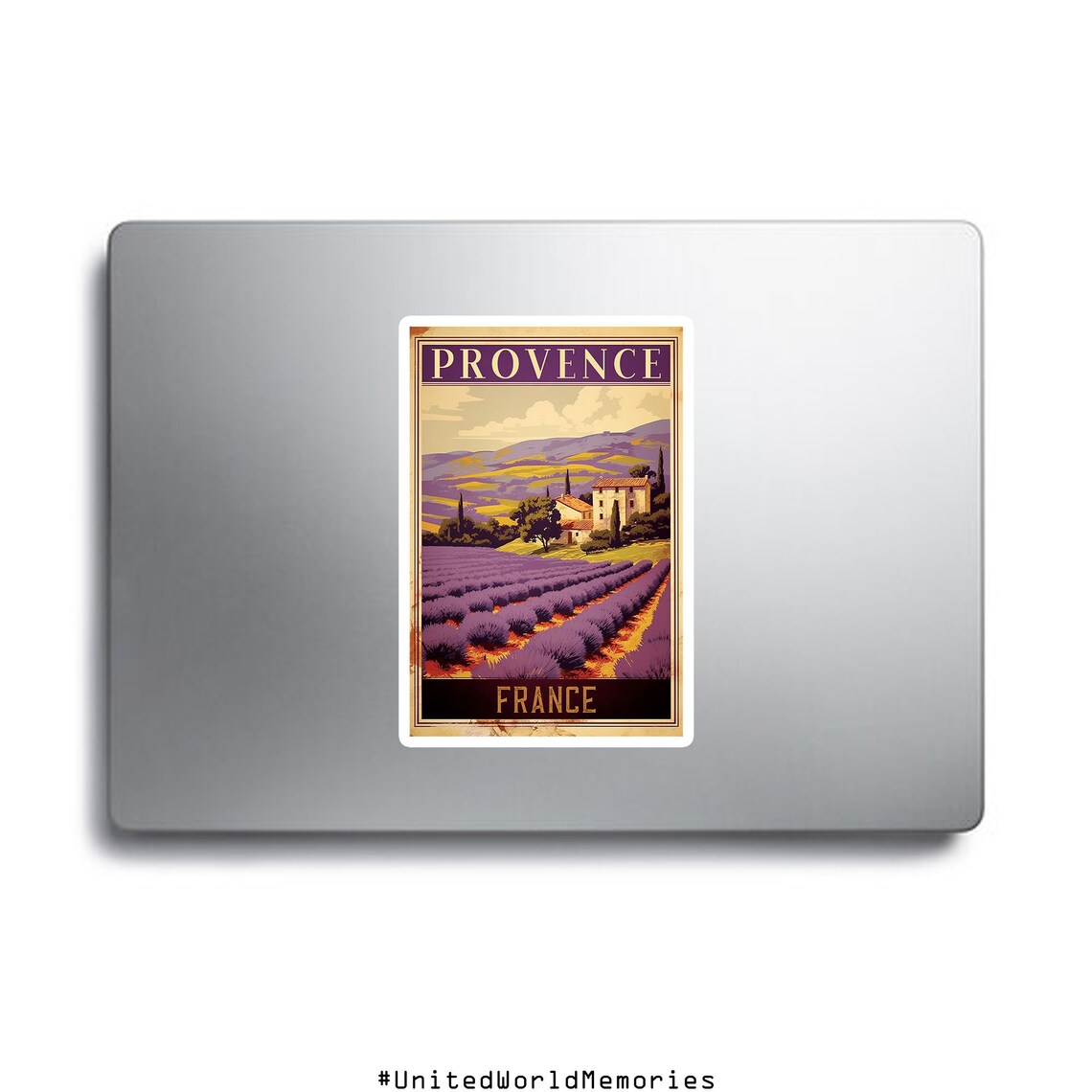 Provence France Vintage Lavender Fields Farmhouse Travel Poster - Image 2