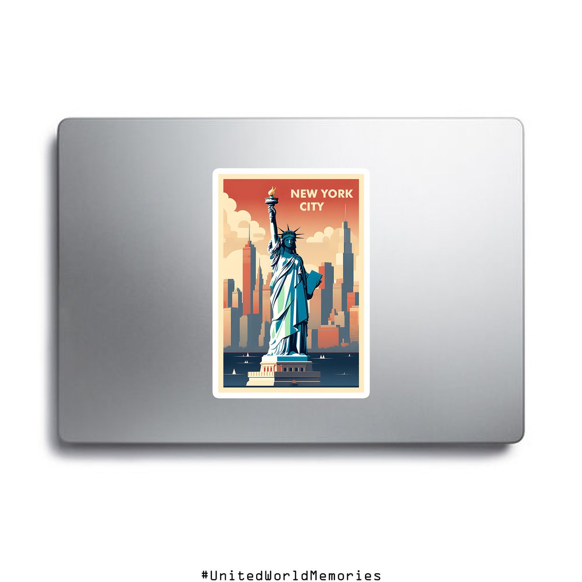 New York City Liberty Poster New York Travel Poster United States Poster New York Vintage Retro Print Us Wall Art Nyc Poster - Image 3