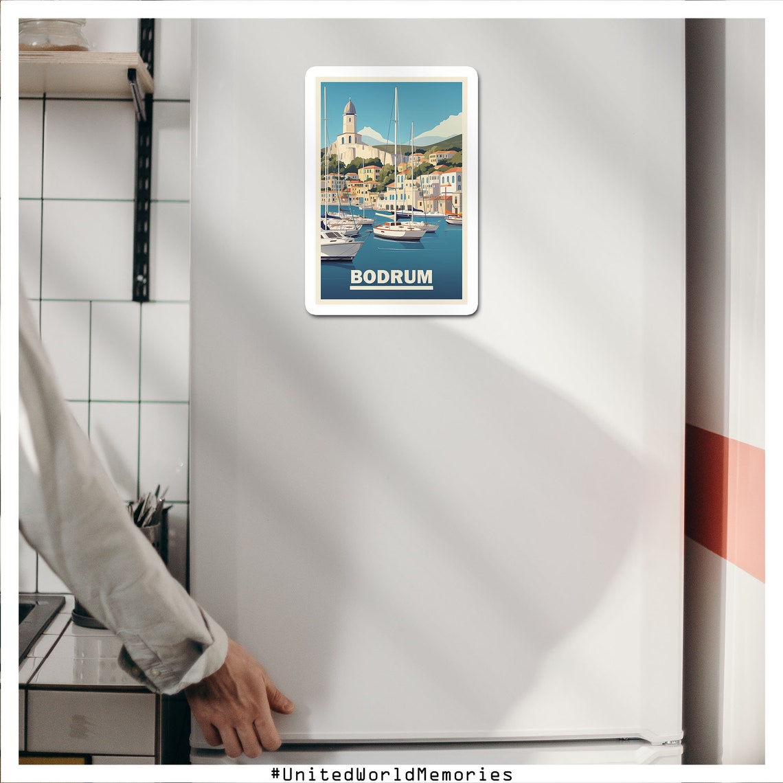 Bodrum Turkey Marina Sailboats Historic Castle Harbor Poster - Image 3