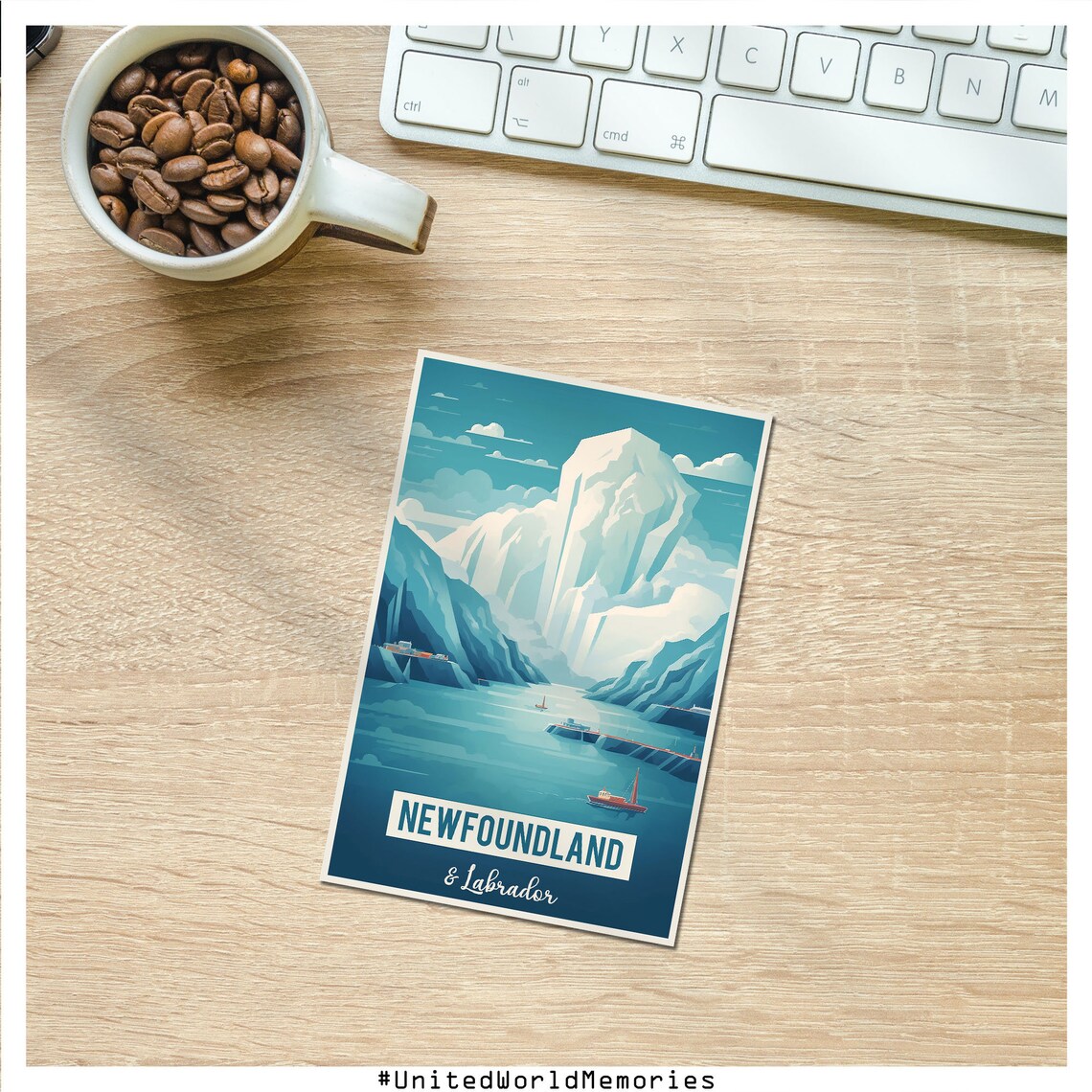 Newfoundland And Labrador Iceberg Travel Poster - Image 3