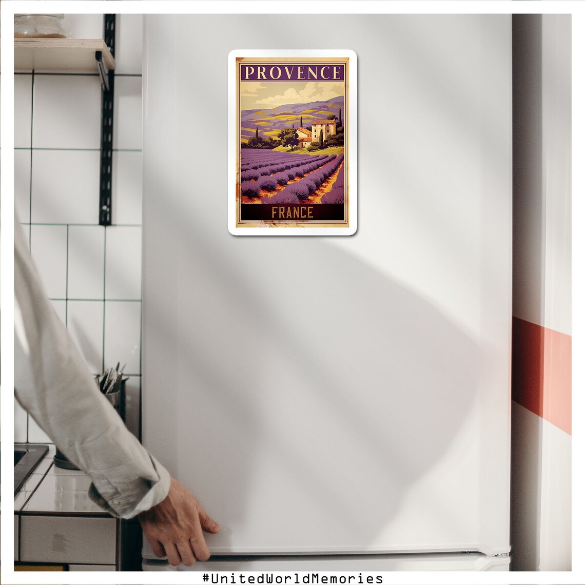Provence France Vintage Lavender Fields Farmhouse Travel Poster - Image 4