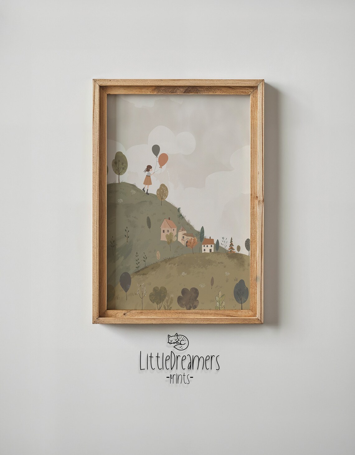 Girl With Balloons Nursery Poster, Kids Wall Art - Image 6