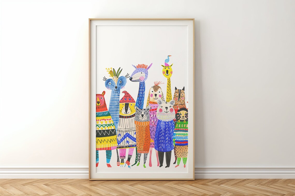 Safari Animals Nursery Art Print, Kids Room Decor - Image 6