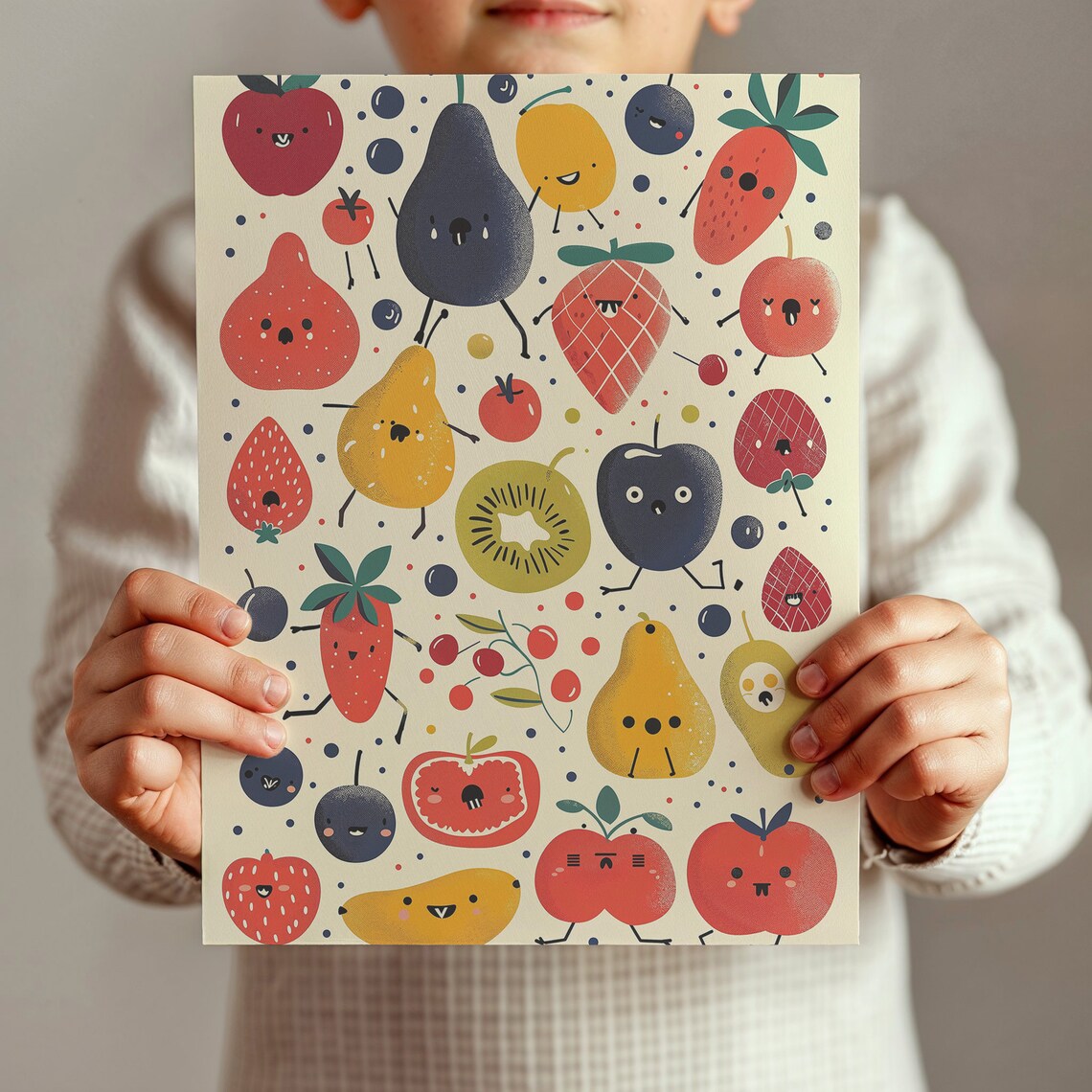 Fruit Characters Nursery Wall Art Playful Kids Posters Decor Whimsical Kitchen Art Instant - Image 5