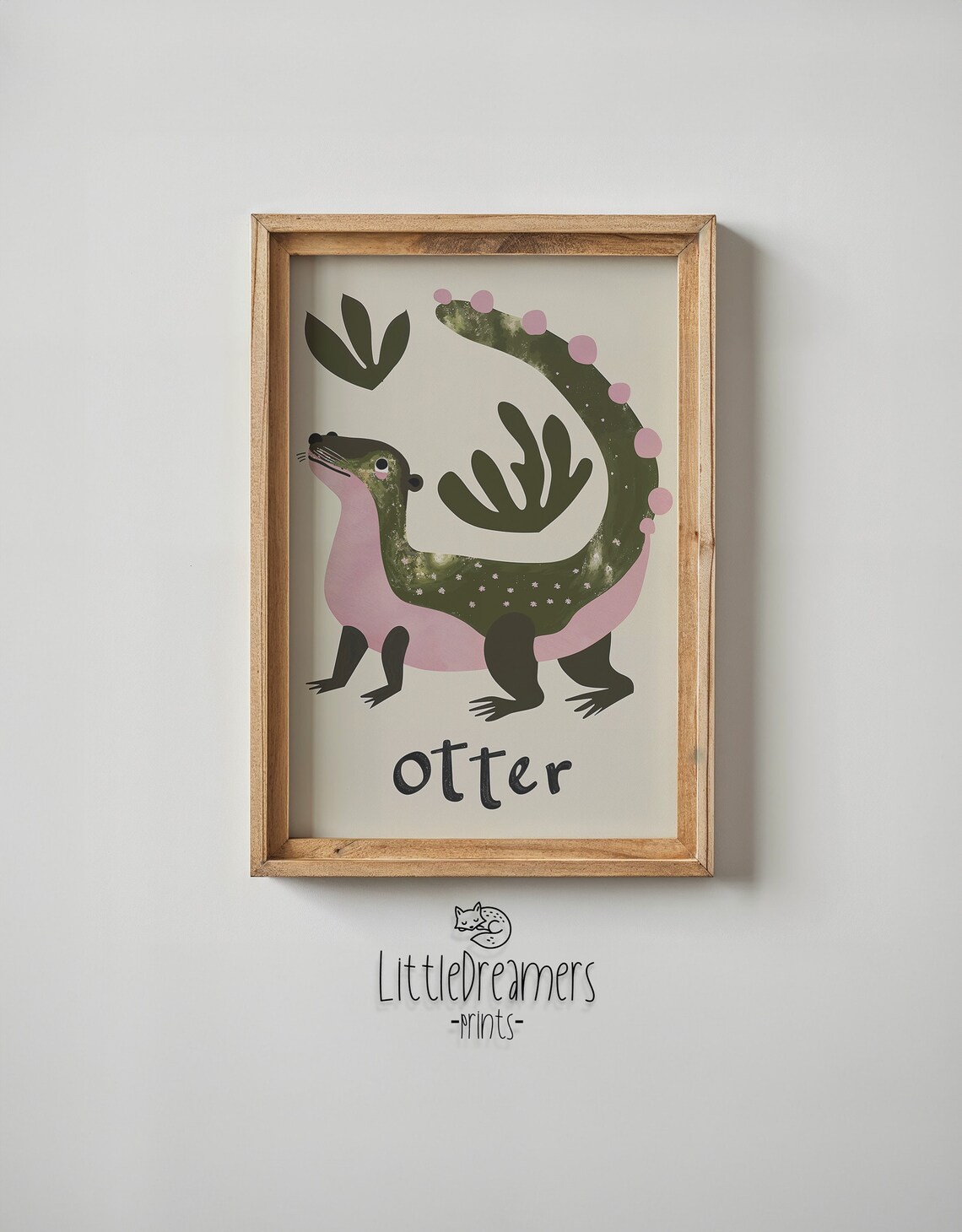Otter Nursery Wall Art Print, Neutral Kids Room - Image 6