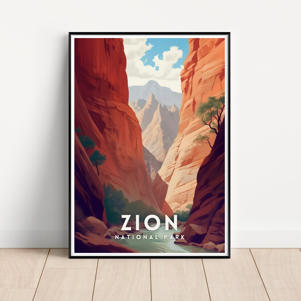 Zion National Park Travel Poster, Wall Art Print - Image 2