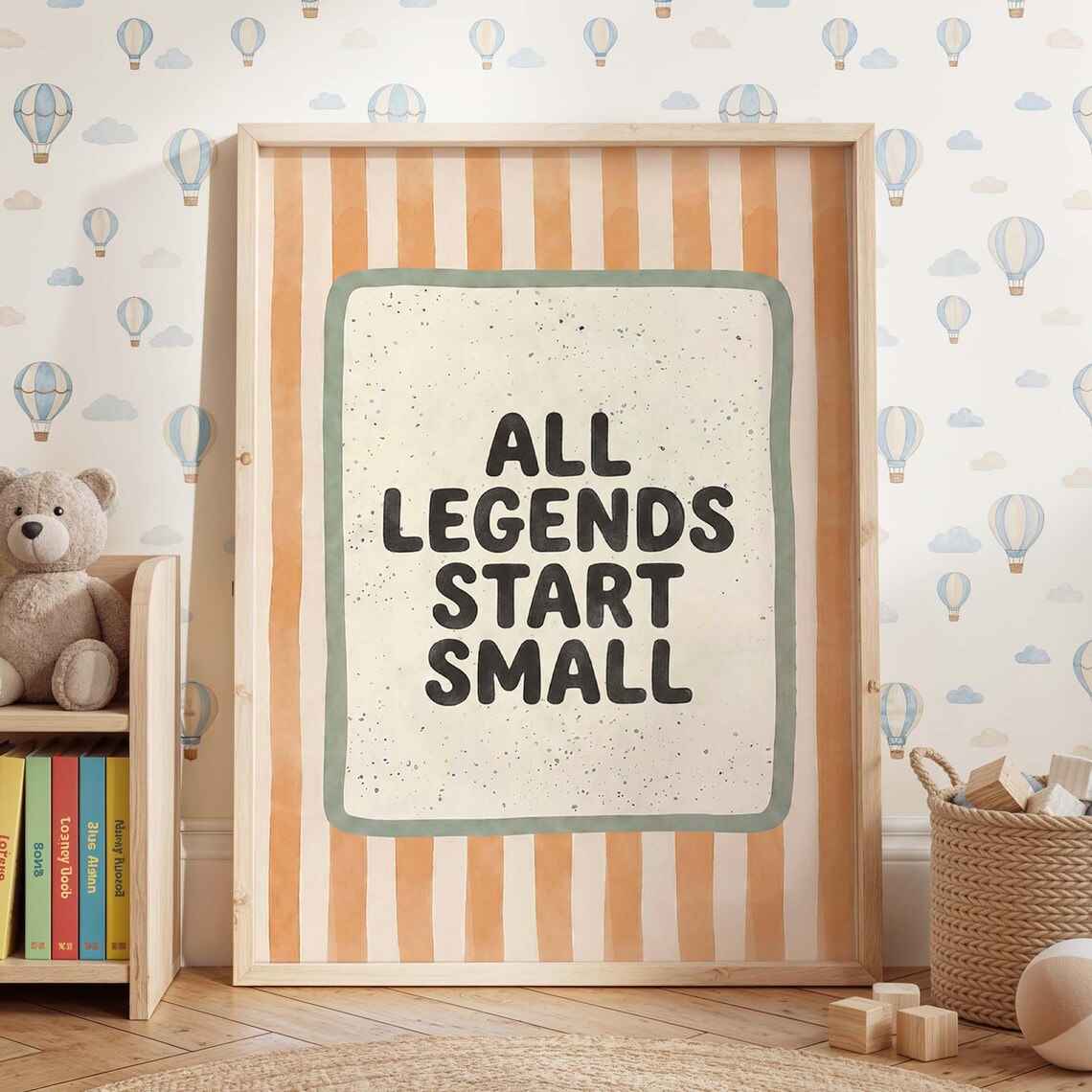 All Legends Start Small Quote, Boho Nursery Decor