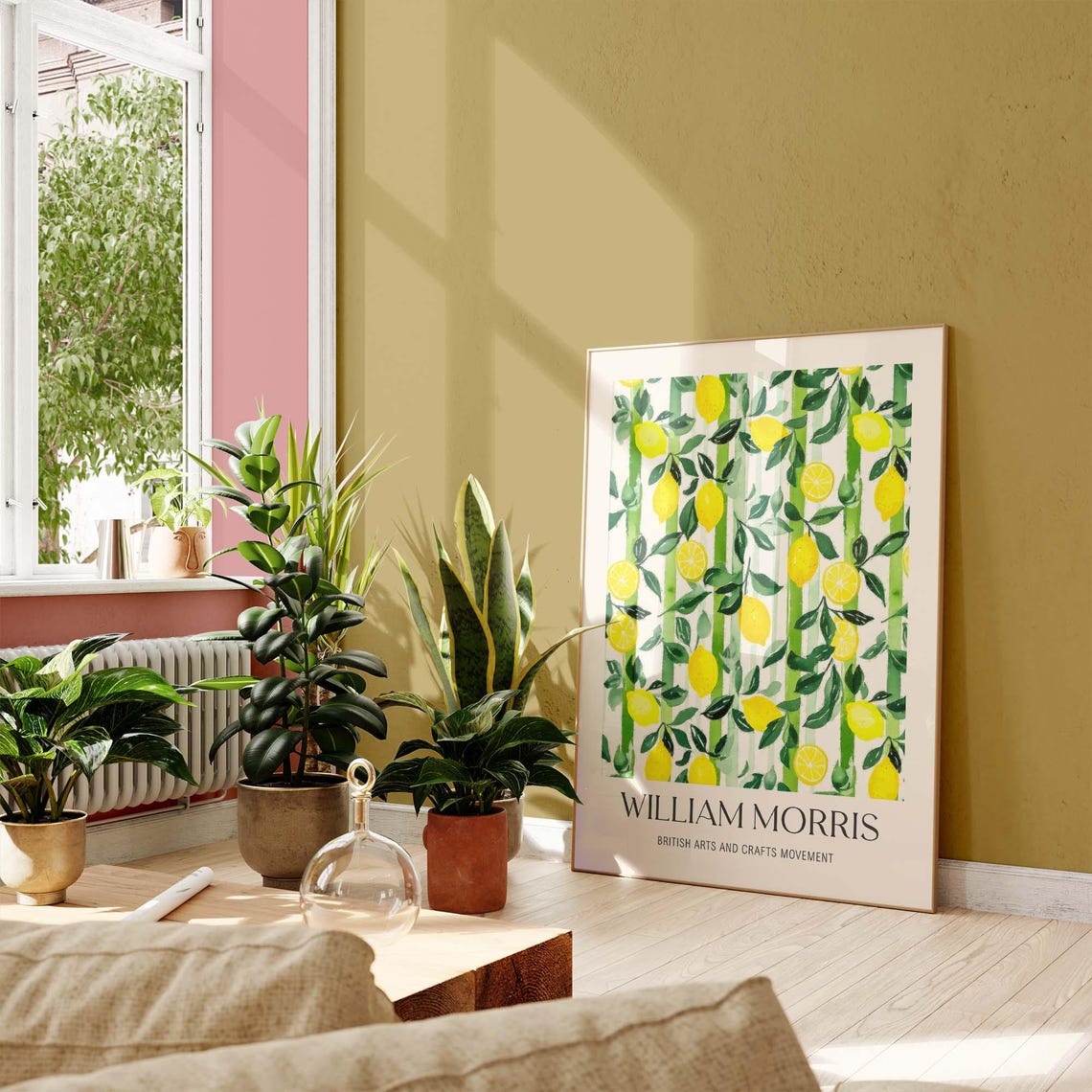 William Morris Lemon Citrus Pattern Arts And Crafts Style Poster - Image 2