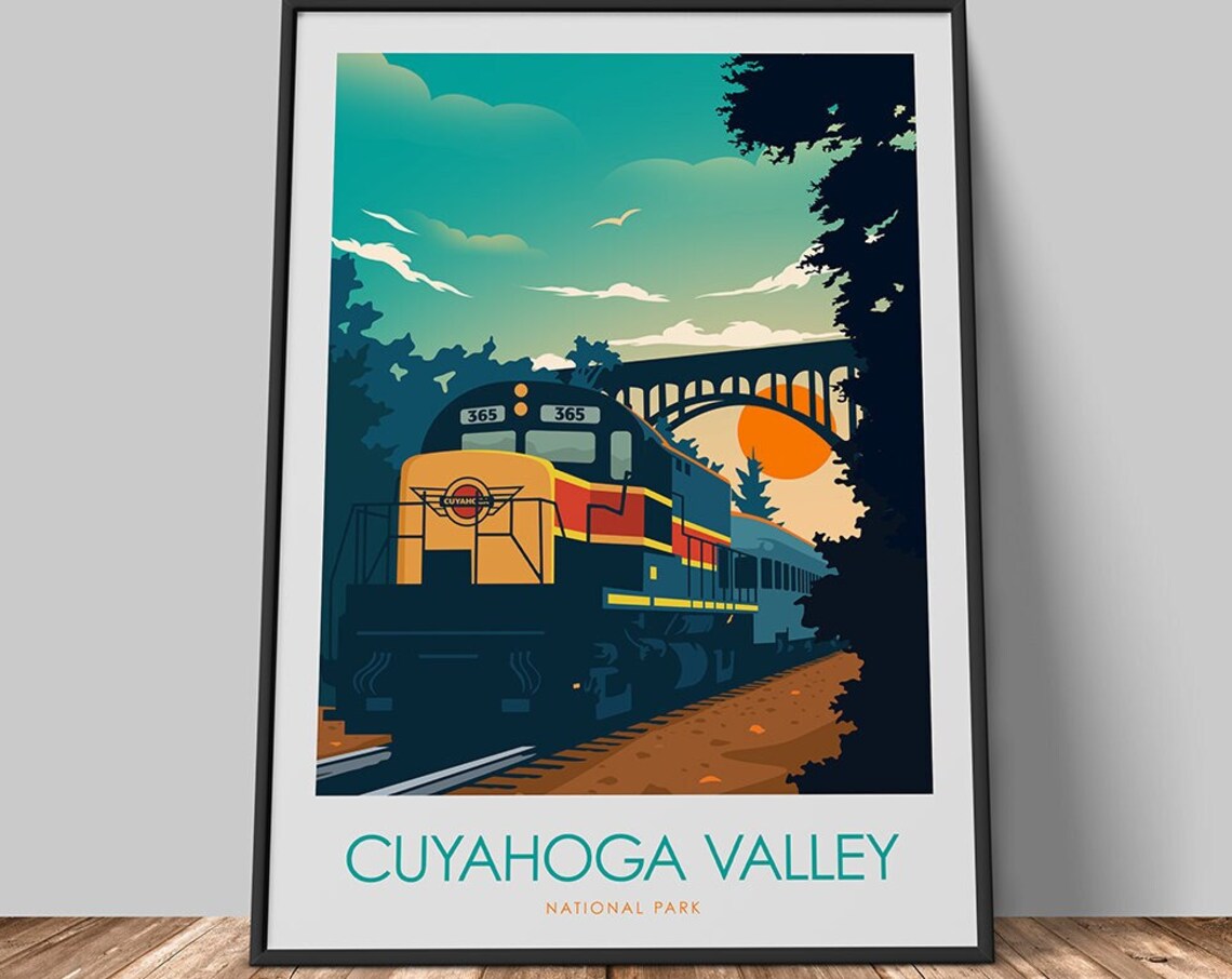 Cuyahoga Valley National Park Minimalist Travel Poster - Image 3