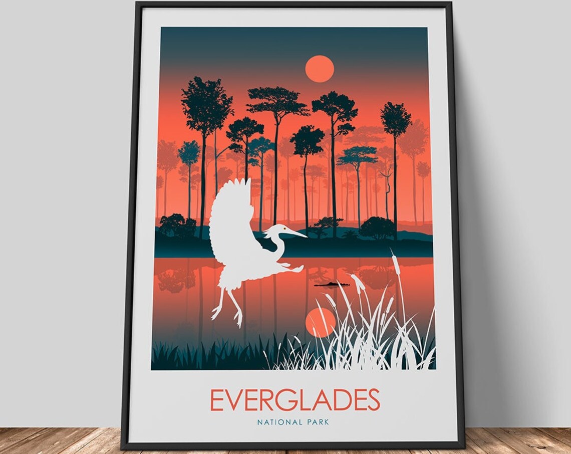 Everglades National Park Minimalist Travel Poster - Image 3