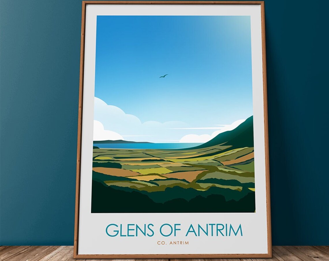 Glens Of Antrim Glenariff Travel Poster, Ireland - Image 2