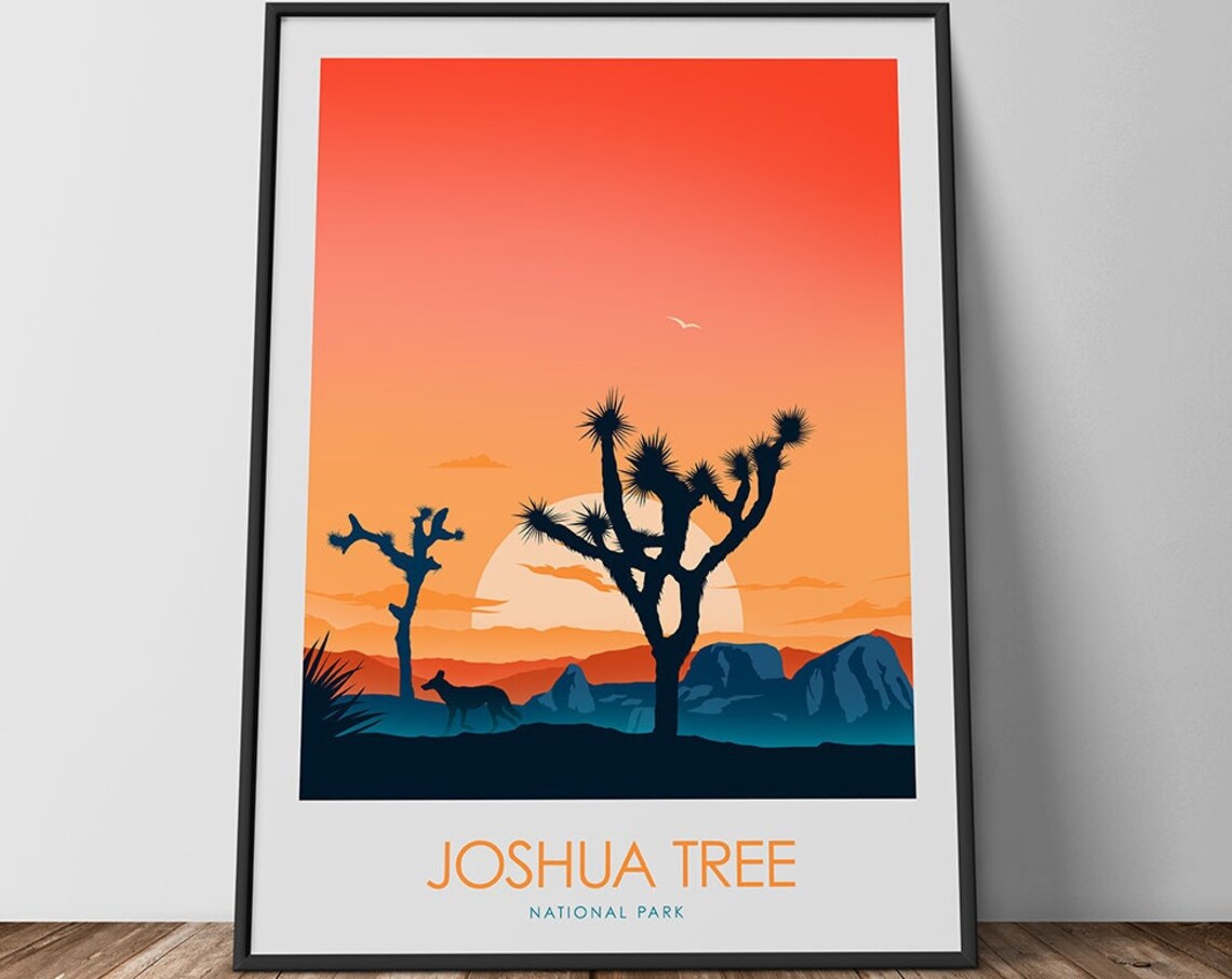 Joshua Tree Minimalist Travel Poster, National Park - Image 3