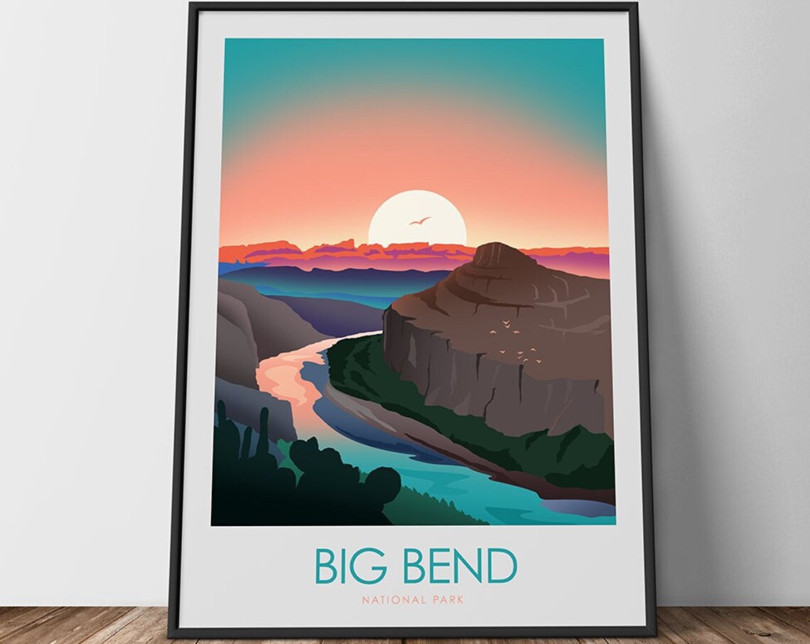 Big Bend National Park Travel Poster Print - Image 3
