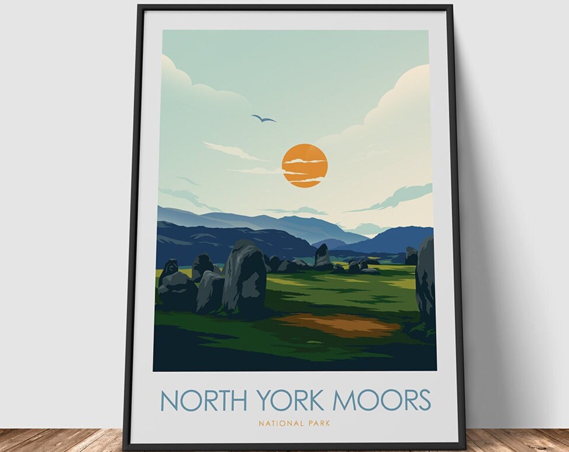 North York Moors National Park Travel Poster Print - Image 2