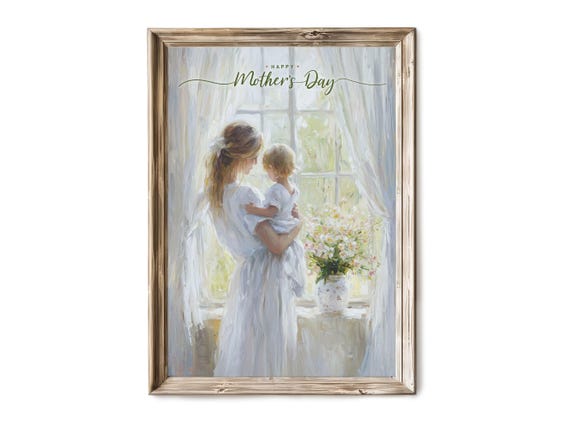 Mothers Daywall Art Mother And Child Print Nursery Decor Gift For Instant From Daughter