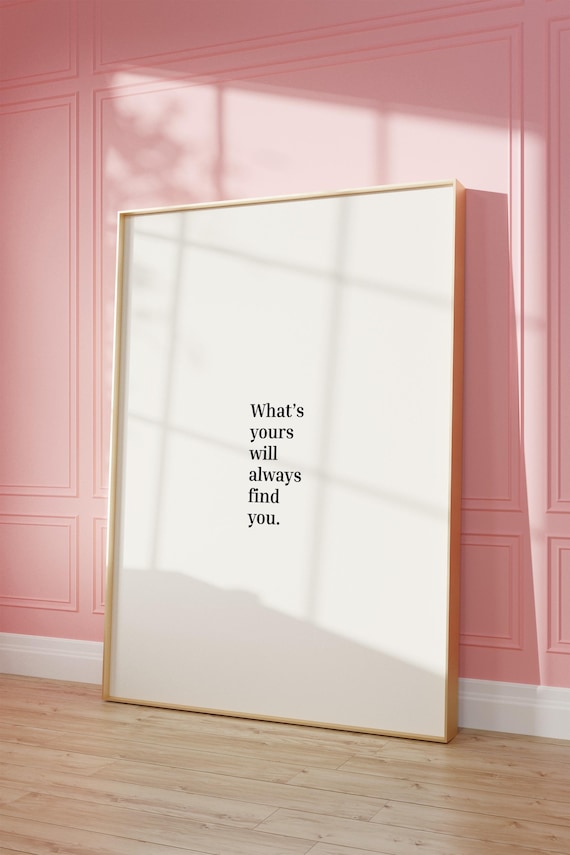 Inspirational Quote Wall Art Print